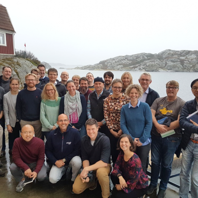 Group photo of workshop in offshore aquaculture (Sweden, October 2019)