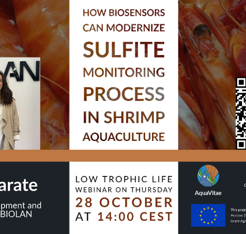 Low Trophic Life Webinar: “How biosensors can modernize sulfite monitoring process in shrimp aquaculture”