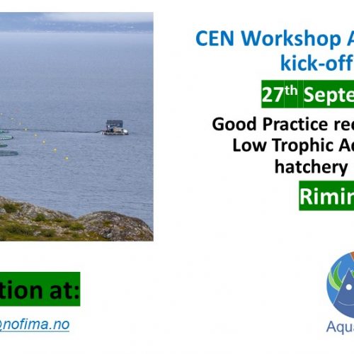 CEN Workshop Agreement (CWA) kick-off meeting