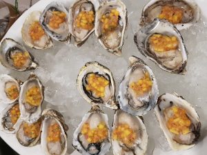 oysters with mango